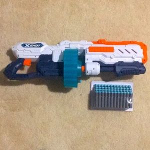Zuru X-Shot Excel TurboFire Foam Dart Blaster with Slam-Fire Function + 48 Darts